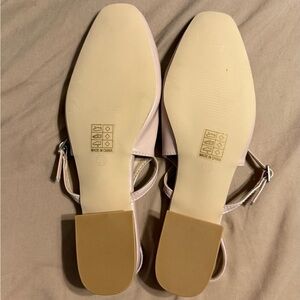 Women's Nude Slingback Mary Jane Flats